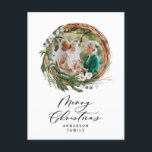 Moderne, minimale bladzijden met kerstmis feestdagenkaart<br><div class="desc">Moderne minuscule bladerdak met Merry Kerstvakantie kerstkaart. Met de hand geschilde eucalyptus,  een pijnboomtak,  een minimale bladeren en een moderne rustige kraan,  krijgt deze vakantiekaart een luxueus gevoel. In de klas groenen,  browsen en grays.</div>