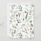 Moderne, minimale bladzijden met kerstmis feestdagenkaart (Achterkant)