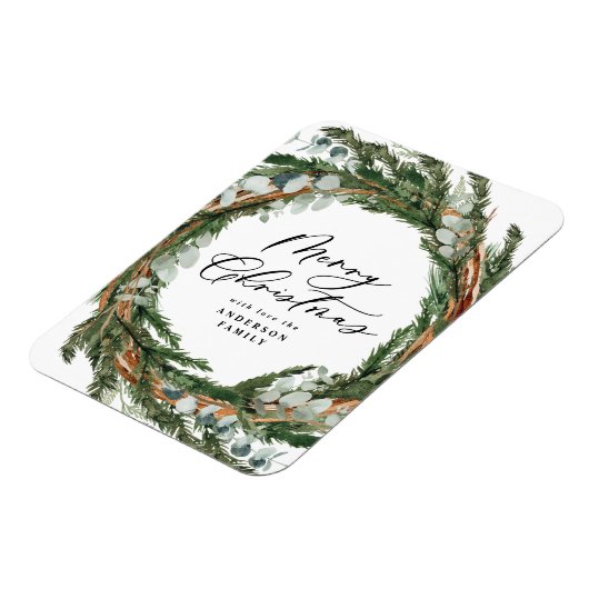 Moderne, minimale bladzijden met kerstmis magneet (Linkerzijde)