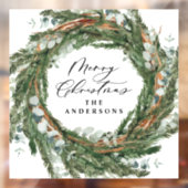 Moderne, minimale bladzijden met kerstmis raamsticker (Vel 2)