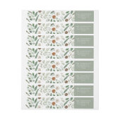 Moderne minimale blauw blauw bladerblad met winter (Vel)