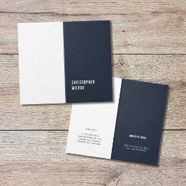 Moderne minimale blauwe consultant kaart