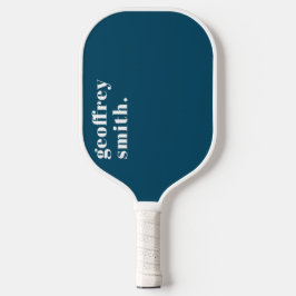 Moderne minimale Blauwgroen blauw uw uw aangepaste Pickleball Paddle