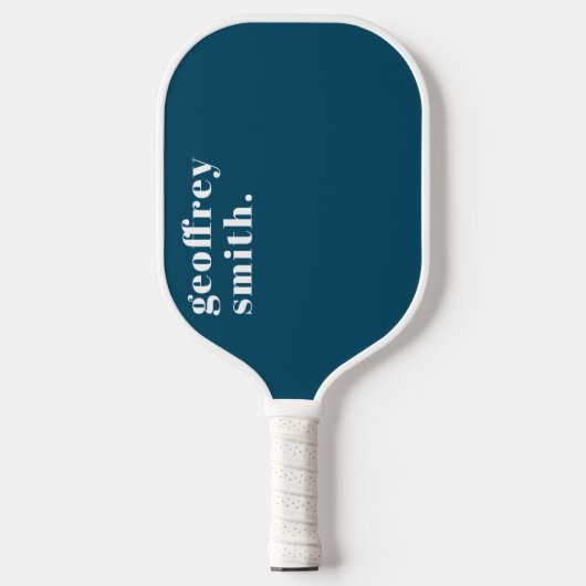 Moderne minimale Blauwgroen blauw uw uw aangepaste Pickleball Paddle (Voorkant)