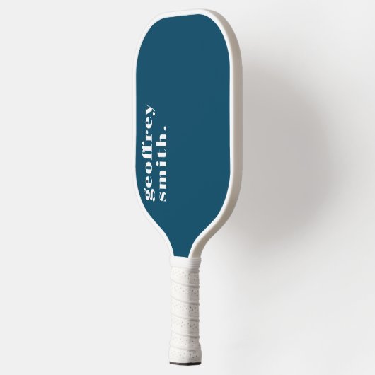 Moderne minimale Blauwgroen blauw uw uw aangepaste Pickleball Paddle (Links)