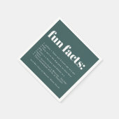 Moderne minimale Blauwgroen kleurenstaal Servet (Hoek)