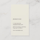 Moderne, minimale Bleke roze consultant Visitekaartje (Achterkant)