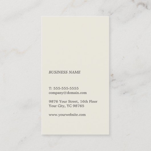 Moderne, minimale Bleke roze consultant Visitekaartje (Achterkant)