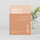 Moderne, minimale blindroze tinkleurig, eenvoudig  kaart (Staand voorkant)