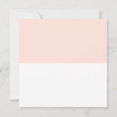 Moderne minimale blush roze aankondiging geboorte  (Achterkant)