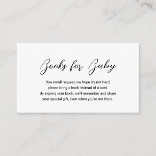 Moderne Minimale Boeken voor Baby Eenvoudig Baby s Informatiekaartje