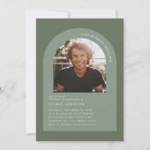 Moderne minimale bohemen groene geometrische foto (Voorkant)