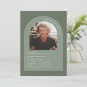 Moderne minimale bohemen groene geometrische foto (Staand voorkant)