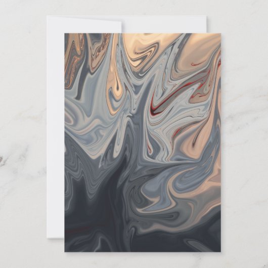 Moderne minimale bohemiaanse Abstracte bruiloft Kaart (Achterkant)