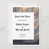 Moderne minimale bohemiaanse Abstracte bruiloft Save The Date (Voorkant)