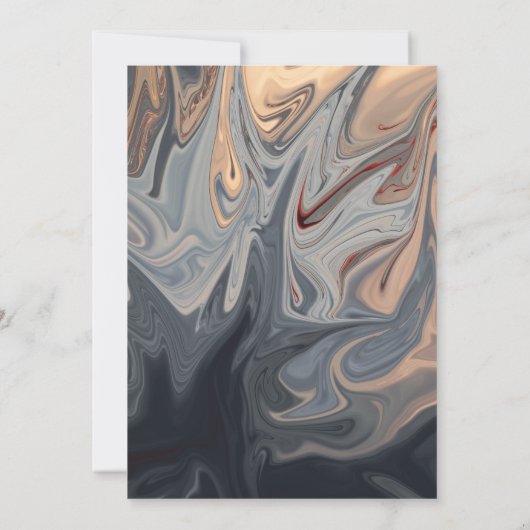 Moderne minimale bohemiaanse Abstracte bruiloft Save The Date (Achterkant)