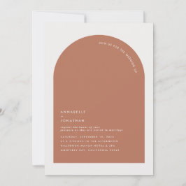 Moderne minimale bohemische roestterracotta geomet