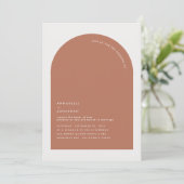 Moderne minimale bohemische roestterracotta geomet (Staand voorkant)