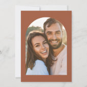 Moderne minimale bohemische terracotta foto geomet (Achterkant)