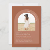 Moderne minimale bohemische terracotta geometrisch (Voorkant)