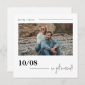 Moderne minimale Boho foto ontwikkeling aankondigi Kaart (Voorkant / Achterkant)