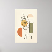Moderne, minimale botanische kunst canvas afdruk (Voorkant)