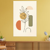 Moderne, minimale botanische kunst canvas afdruk (Insitu (Woonkamer))