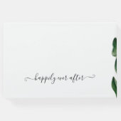 Moderne minimale botanische tulp bruiloft gastenboek (Achterkant)