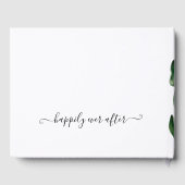 Moderne minimale botanische tulp bruiloft gastenboek (Achterkant)