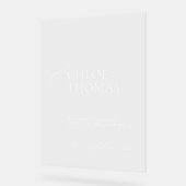 Moderne minimale bruiloft acryl welkomstbord acryl bord (Hoek)