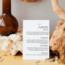 Moderne minimale bruiloft details