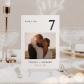 Moderne minimale bruiloft foto kaart