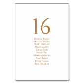 Moderne minimale bruiloft gast zitkaart Kaart (Voorkant)