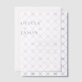 Moderne minimale bruiloft vellum uitnodigingen (Offset (Uitnodiging))