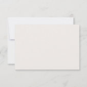 Moderne, minimale bruiloft - Versluitingskaart RSVP Kaartje (Achterkant)