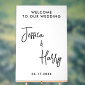 Moderne minimale bruiloft welkom acryl bord (Neutraal)