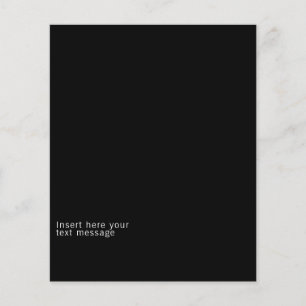 Moderne minimale budgettaire Logo en zwarte tekst Flyer