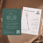 Moderne minimale campagne | Bachelorette Weekend Kaart