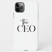 Moderne minimale CEO Black iPhone Hoesje (Achterkant)