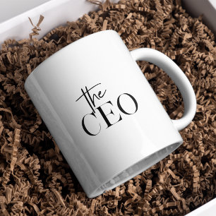 Moderne minimale CEO Black Koffiemok