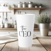 Moderne minimale CEO Black Latte Mok