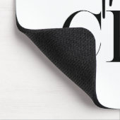 Moderne minimale CEO Black Muismat (Hoek)