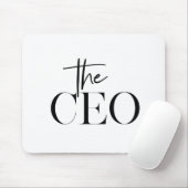 Moderne minimale CEO Black Muismat (Met muis)