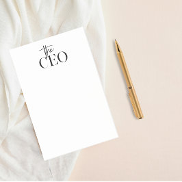 Moderne minimale CEO Black Post-it® Notes