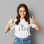 Moderne minimale CEO Black T-shirt<br><div class="desc">Moderne minimale CEO Black</div>