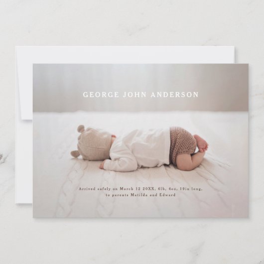 Moderne minimale chique typografie eenvoudige mult aankondiging (Voorkant)