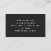 Moderne minimale chiropractor Chiropractische werv Visitekaartje (Achterkant)