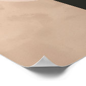 Moderne Minimale Cirkels & Lijnen in Neutrale Tone Poster (Hoek)