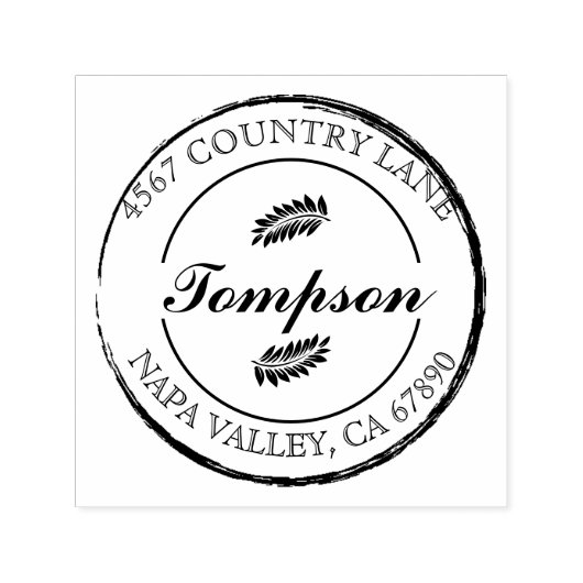 Moderne minimale Creëer Uw eigen ronde beste gesch Zelfinktende Stempel (Design)