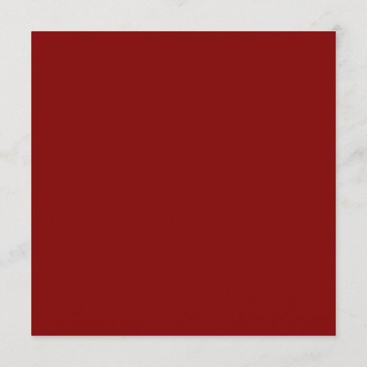 Moderne minimale Crimson rode bruiloft receptie Menu (Achterkant)